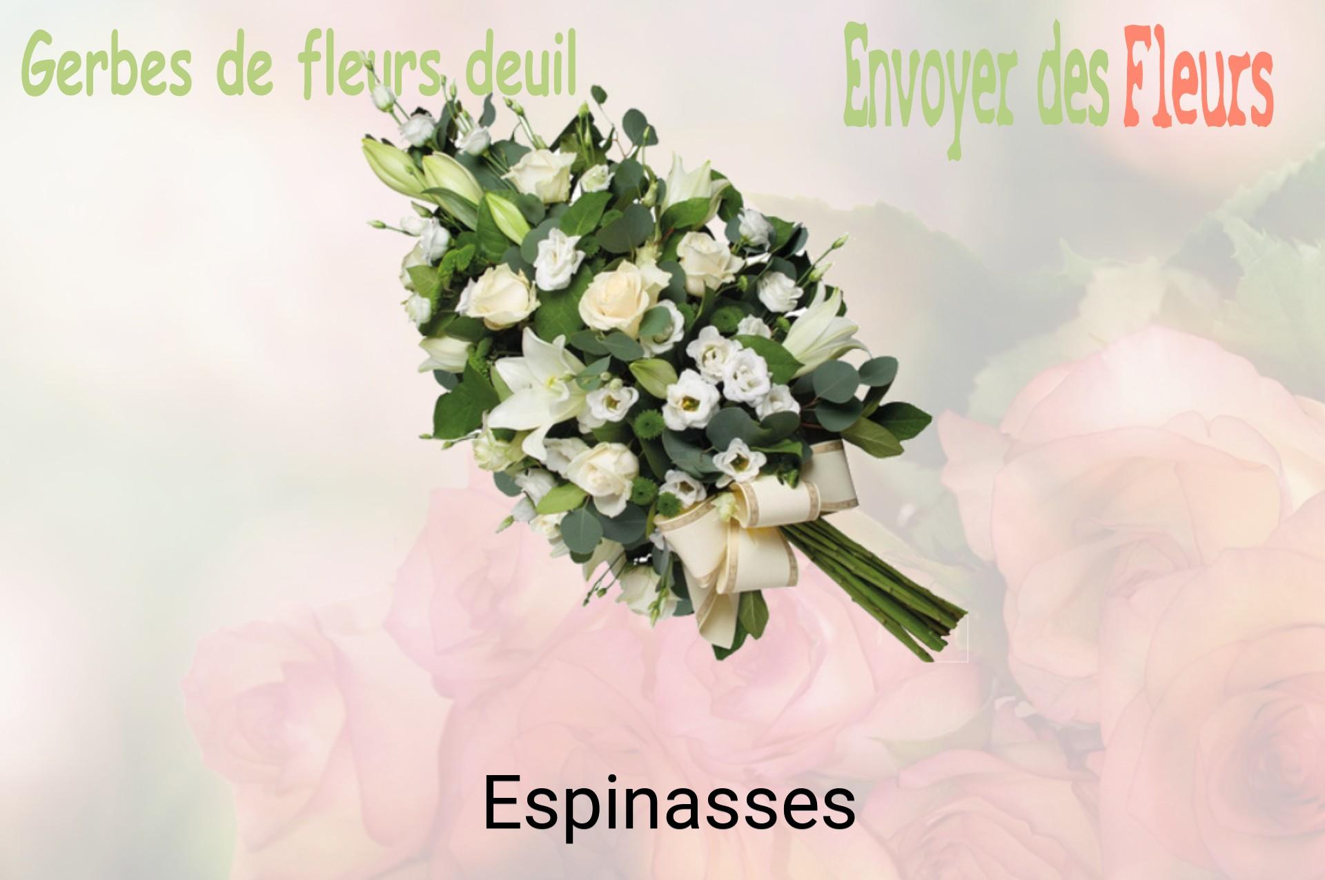 Gerbe de fleurs de deuil livrée à Espinasses